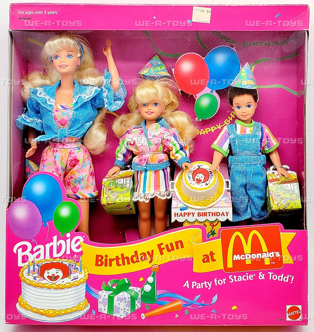 Birthday Fun at McDonald's Stacie & Todd Barbie Dolls 1993