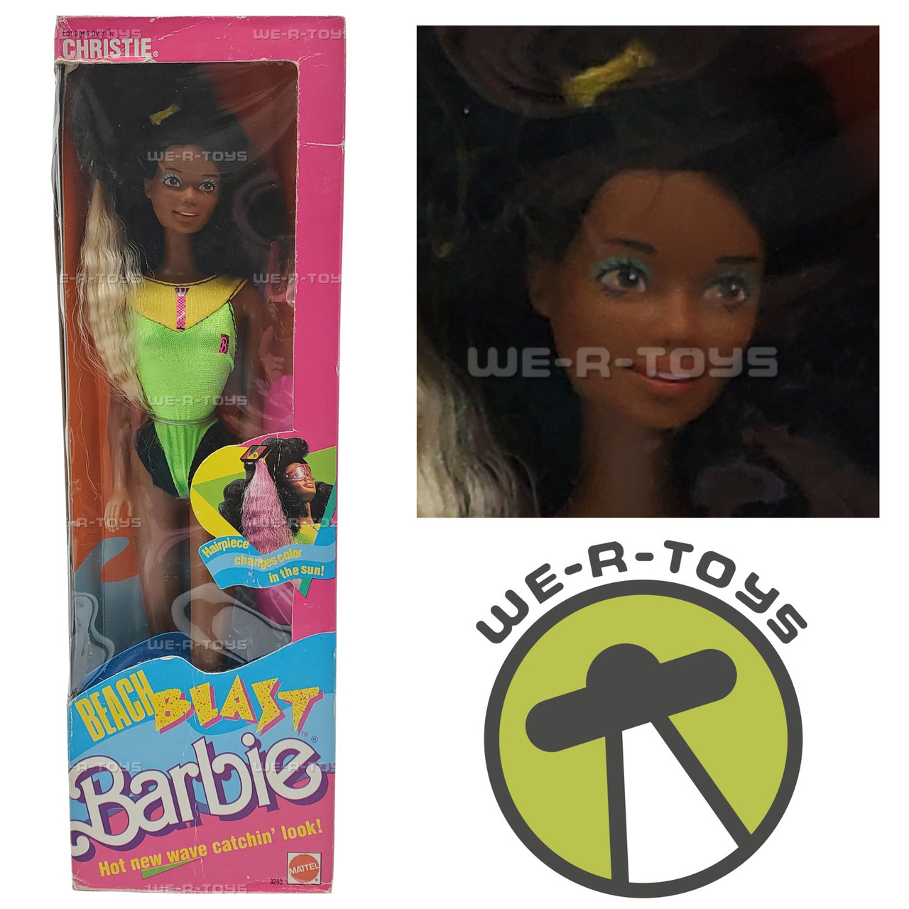 Barbie Beach Blast Christie Doll 1989 Mattel No. 3253 NEW - We-R-Toys