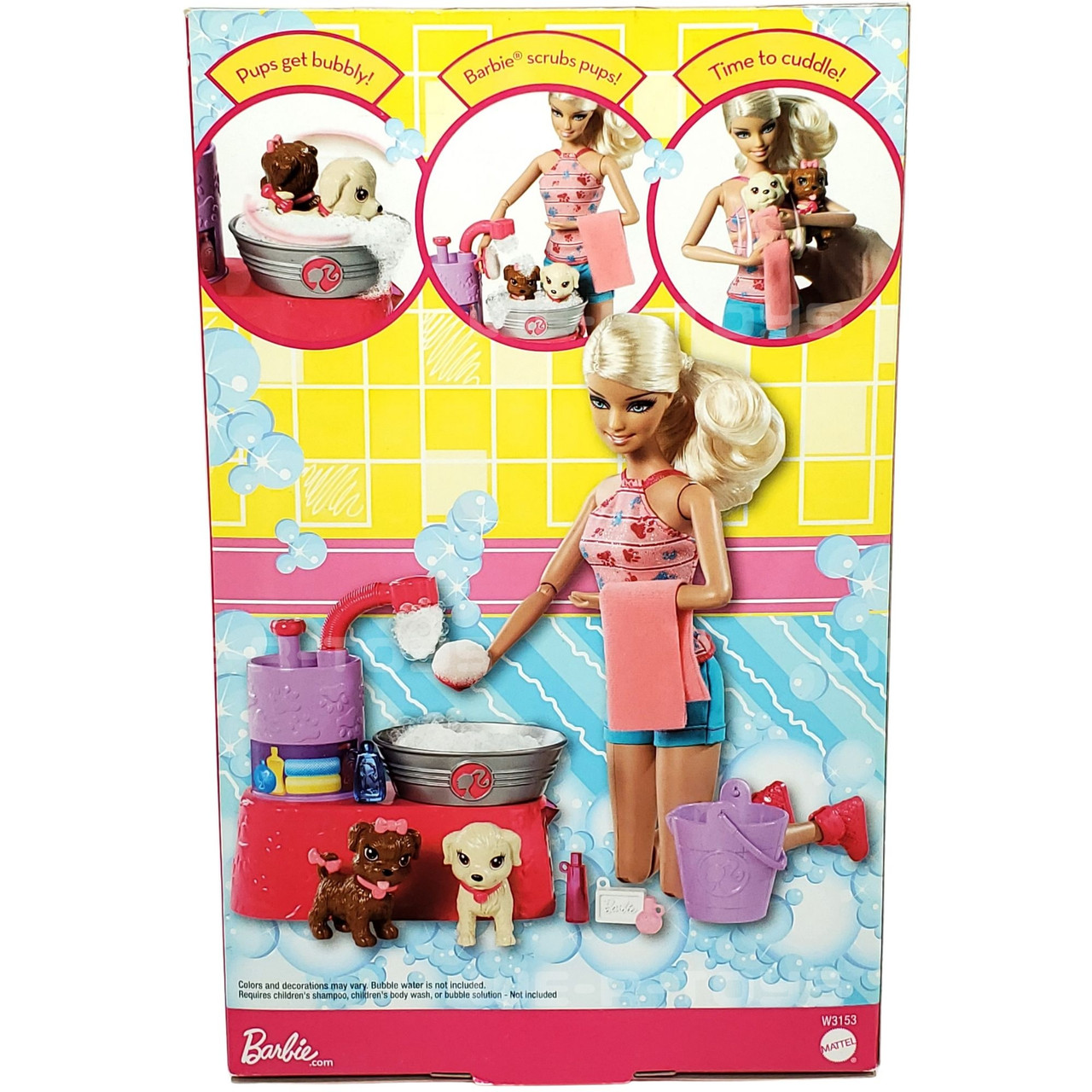 Barbie Suds & Hugs Pups Playset 2011 Mattel W3153 - We-R-Toys