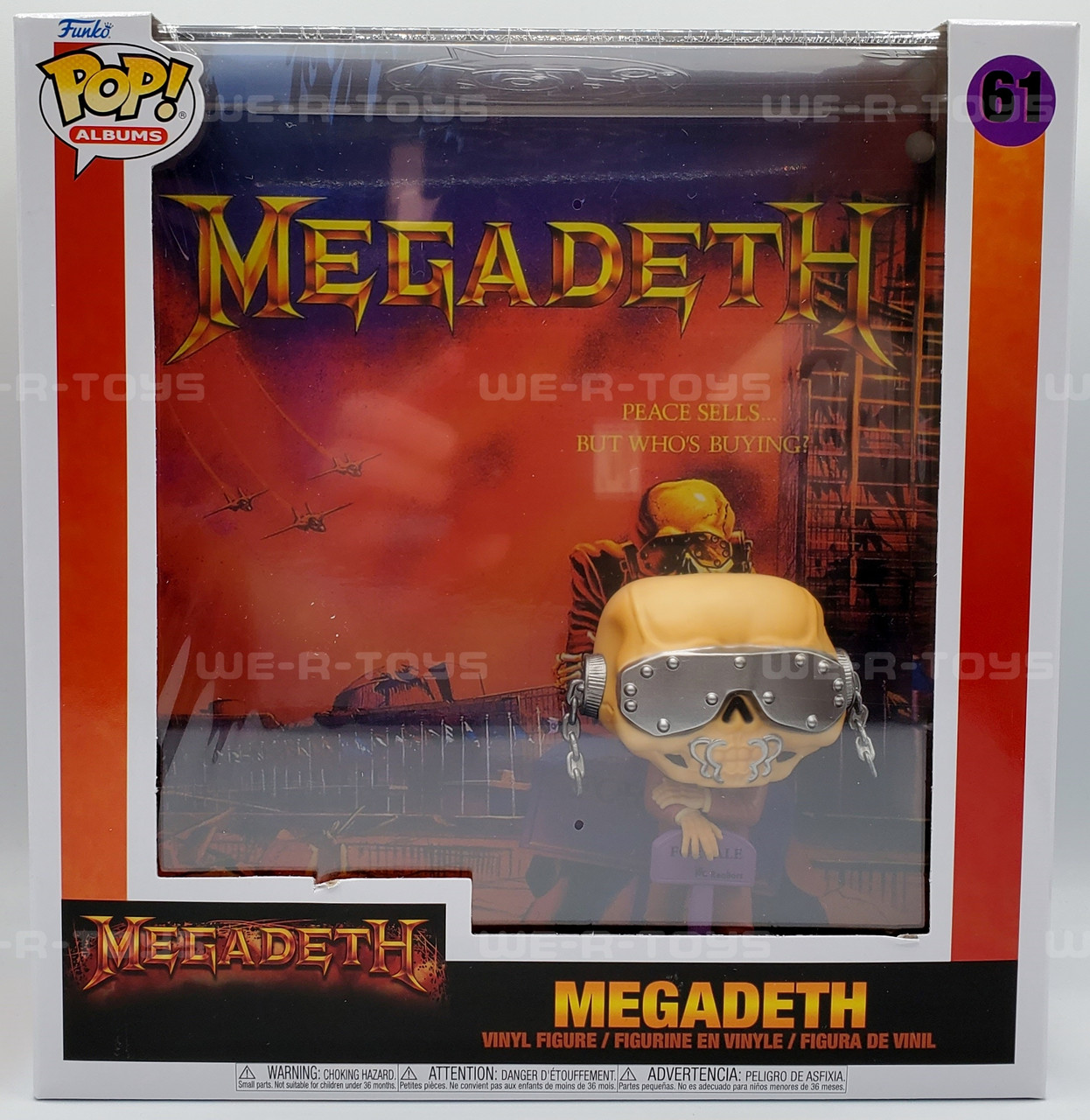 Funko Pop! Albums Megadeth Peace Sells w/ Acrylic Funko Box #61