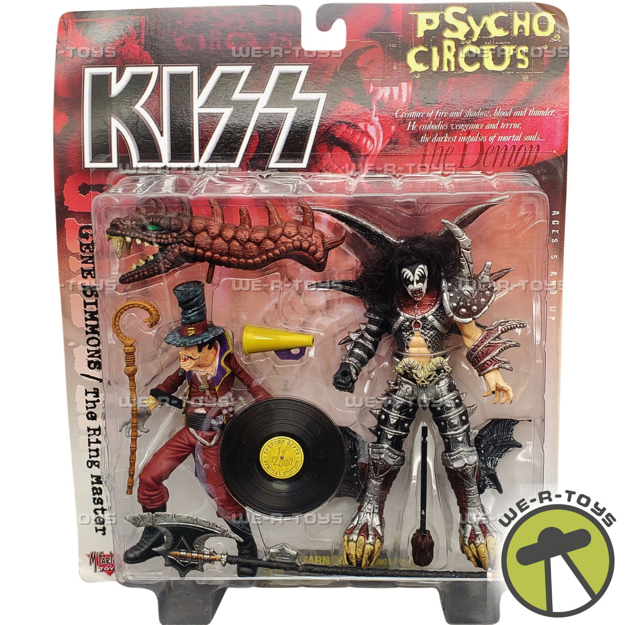 KISS Psycho Circus Gene Simmons Ring Master Set 1998 McFarlane 50111 NRFP