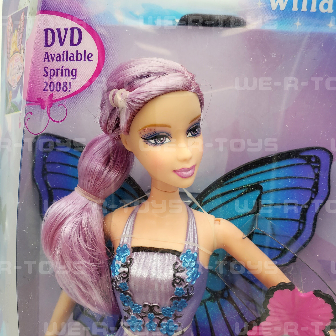 Barbie Mariposa Willa Lavender Butterfly Fairy #L8586 Mattel 2007 NRFP