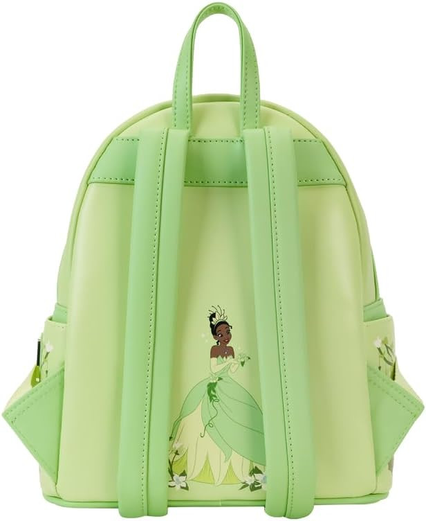 disney princess & the frog tiana mini backpack Loungefly and 15th Anniversary Blue An enamel zipper charm of Ray completes the scene 12) LF Disney The Princess