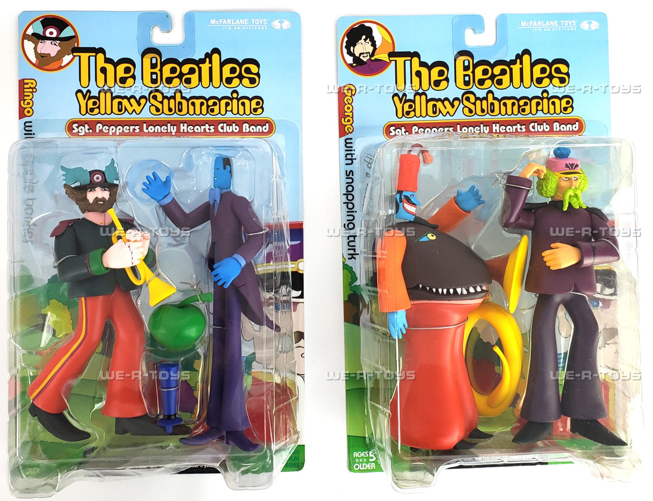 COLLECTABLE Beatles Yellow Submarine Figures Set of 4