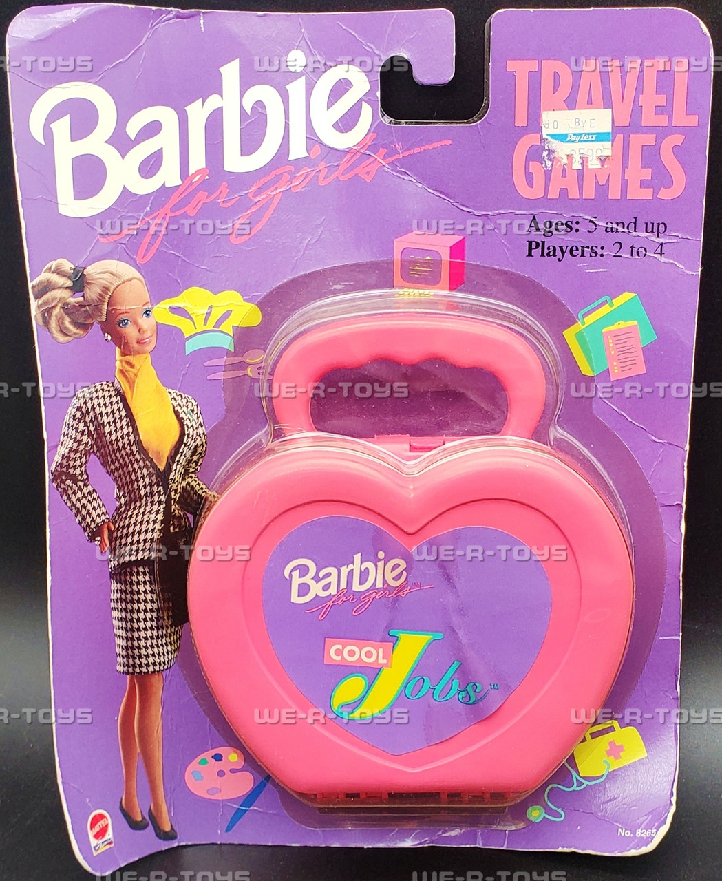 Barbie for Girls Cool Jobs Travel Game in Portable Case 1992
