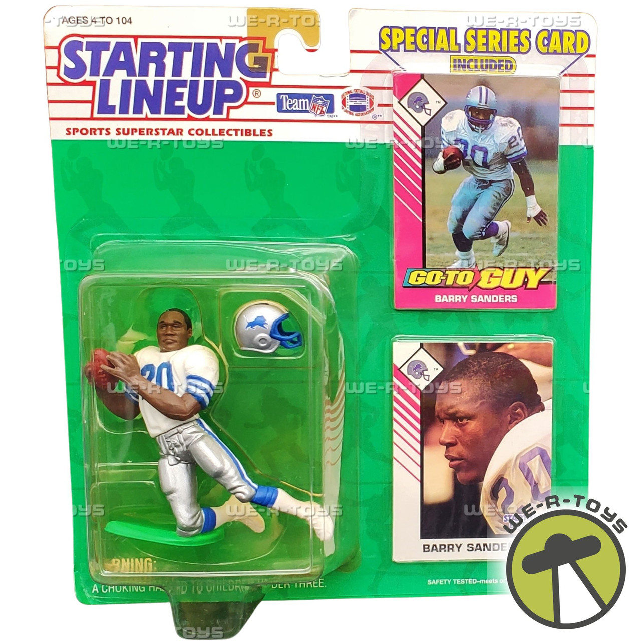 NFL Starting Lineup Barry Sanders Detroit Lions Figure 1993 Kenner