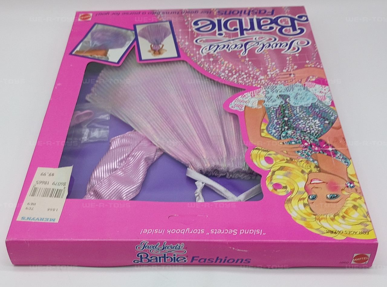 Barbie Jewel Secrets Fashions Purple Iridescent Gown to Purse