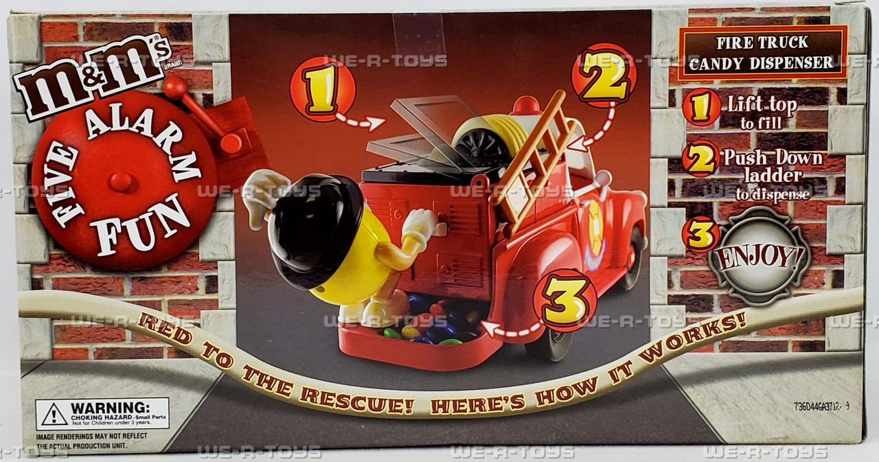M&M's Fire Truck Candy Dispenser Limited Edition Collectible