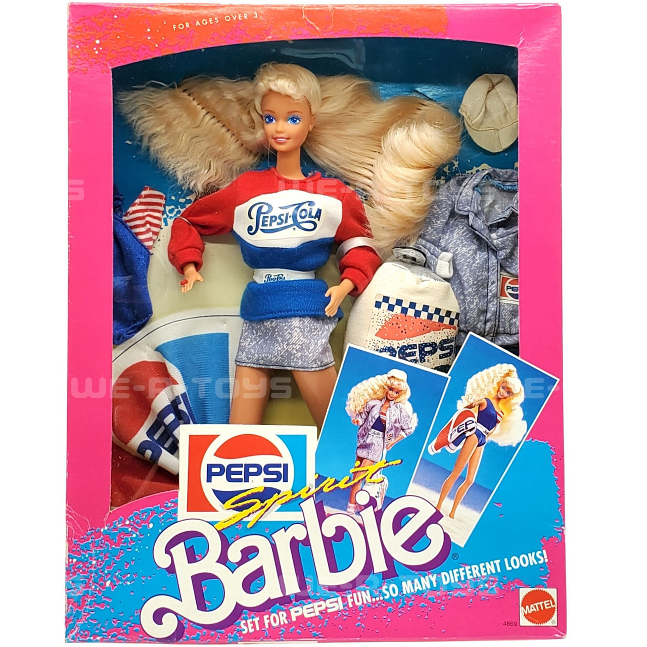 Pepsi Spirit Barbie Doll So Many Different Looks 1989 Mattel 4869