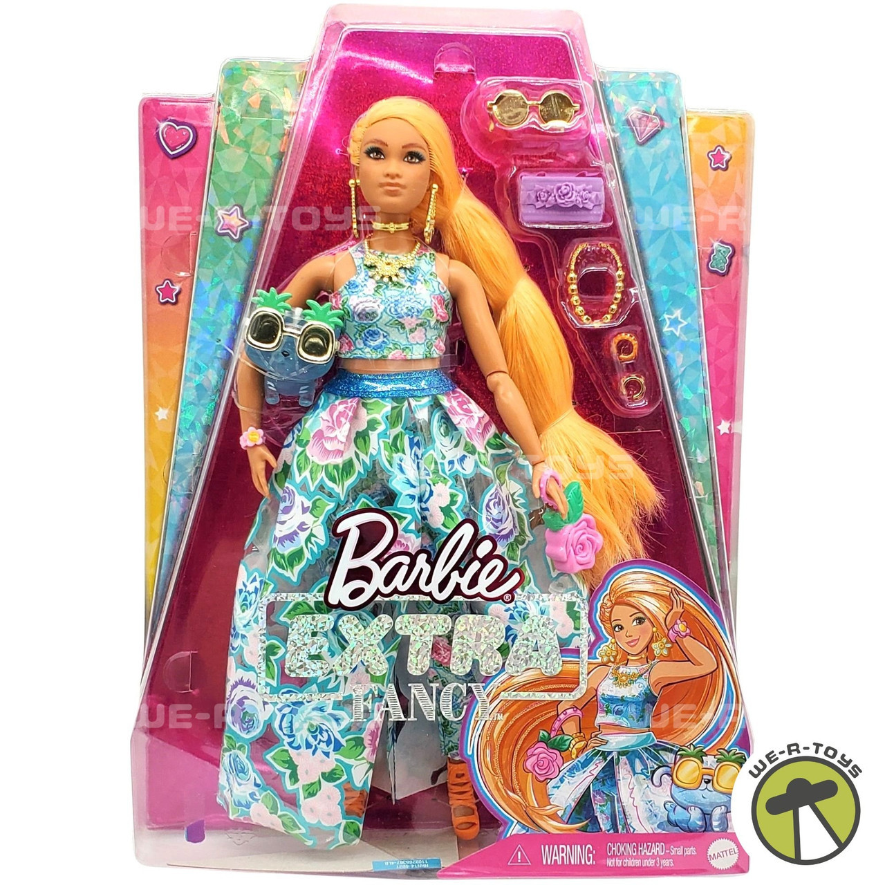 Barbie Extra Fancy Fashion Doll & Accessories w/ Curvy Shape & Orange Hair  HHN14 - We-R-Toys