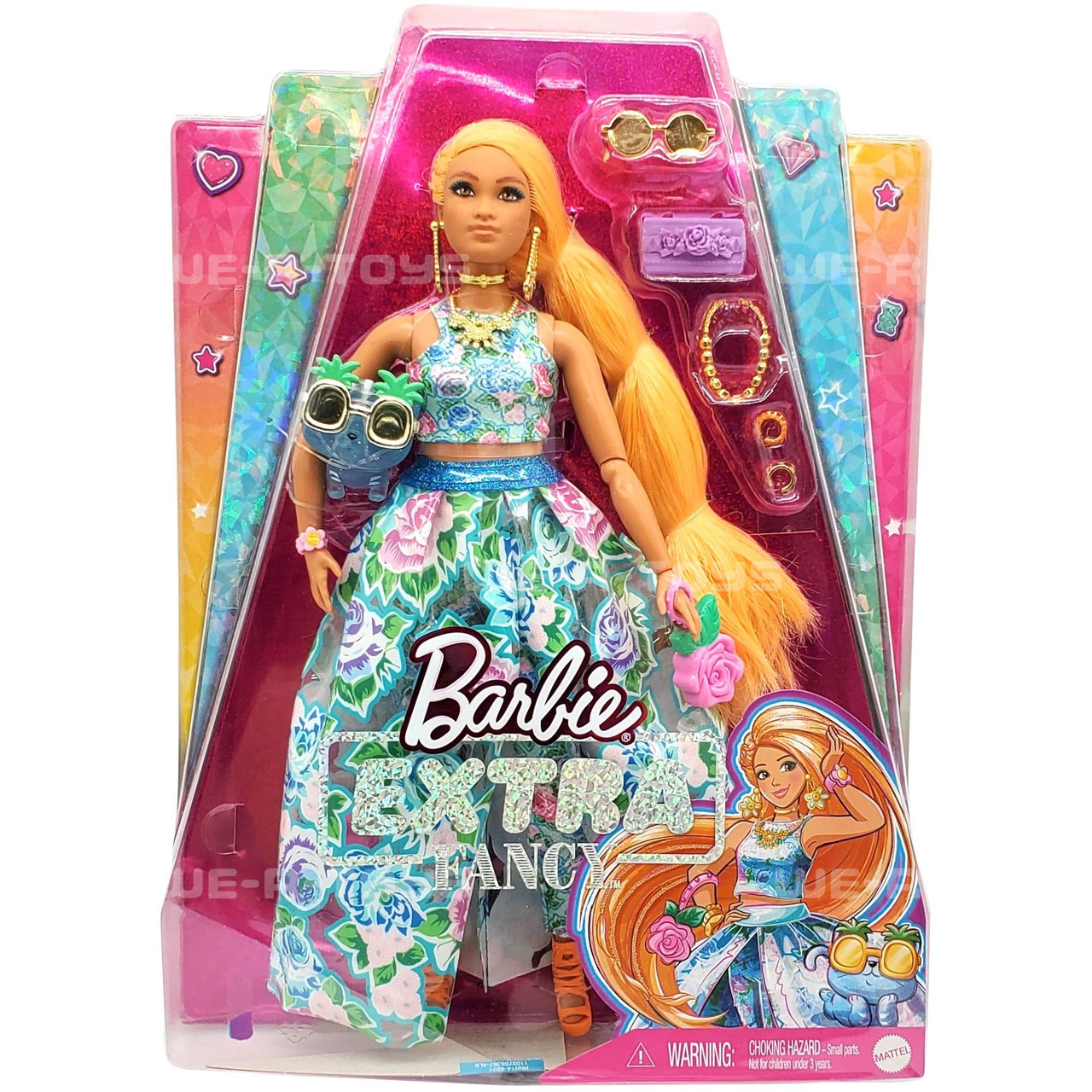 Barbie Extra Fancy Fashion Doll Accessories w/ Curvy Shape