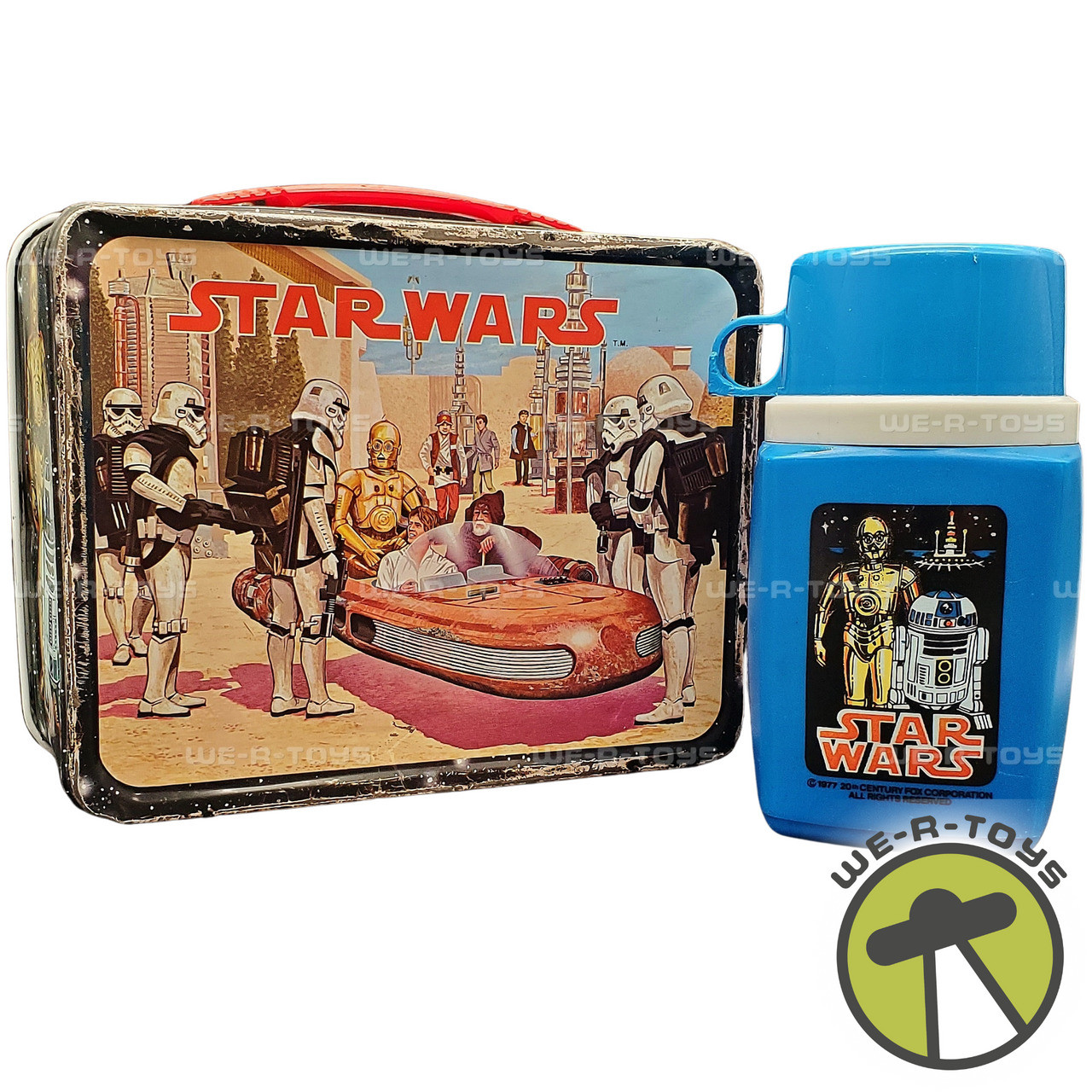 Star Wars Metal Lunchbox Mos Eisley with Original Thermos 1977