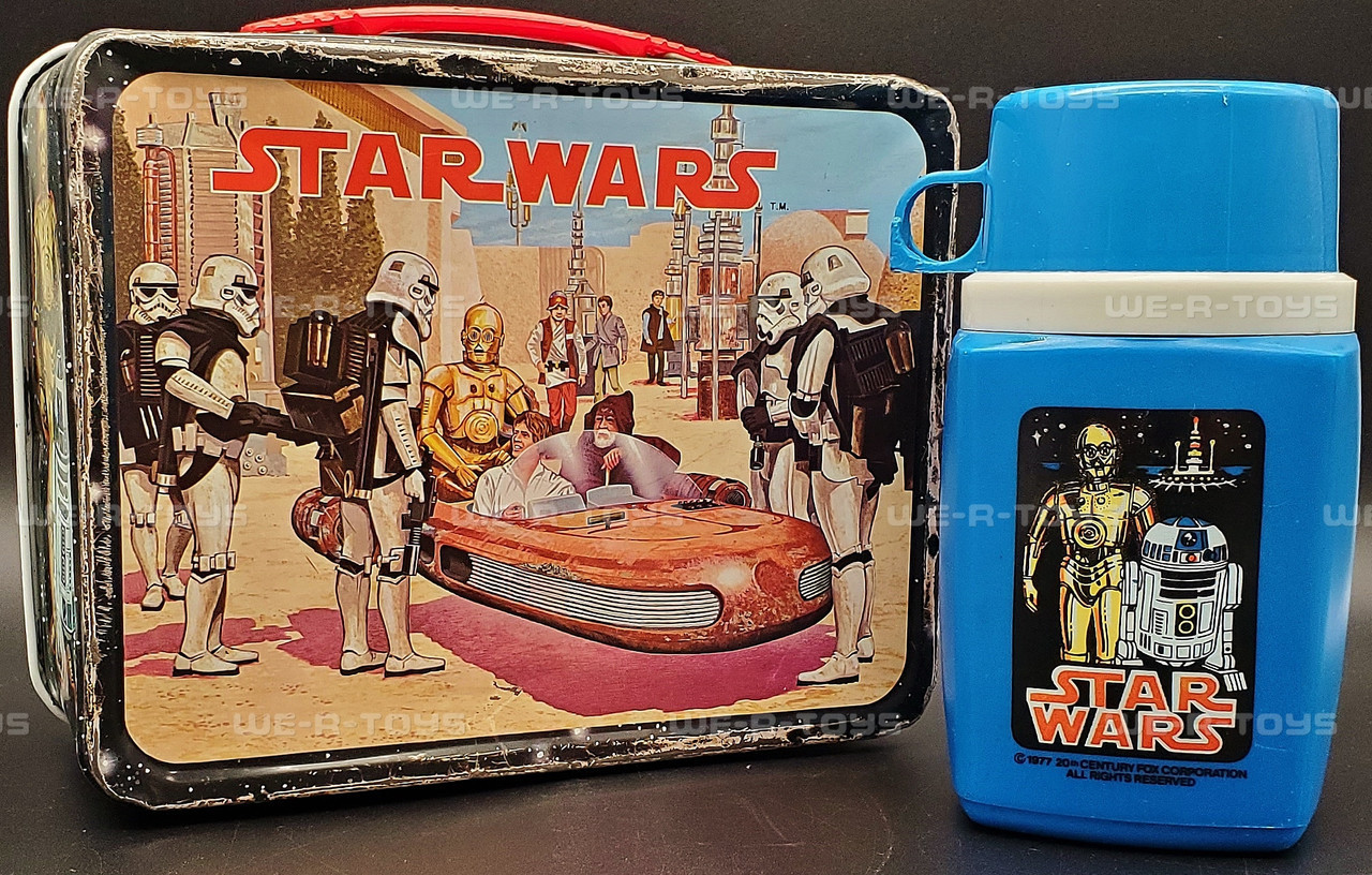 Star Wars Metal Lunchbox Mos Eisley with Original Thermos 1977