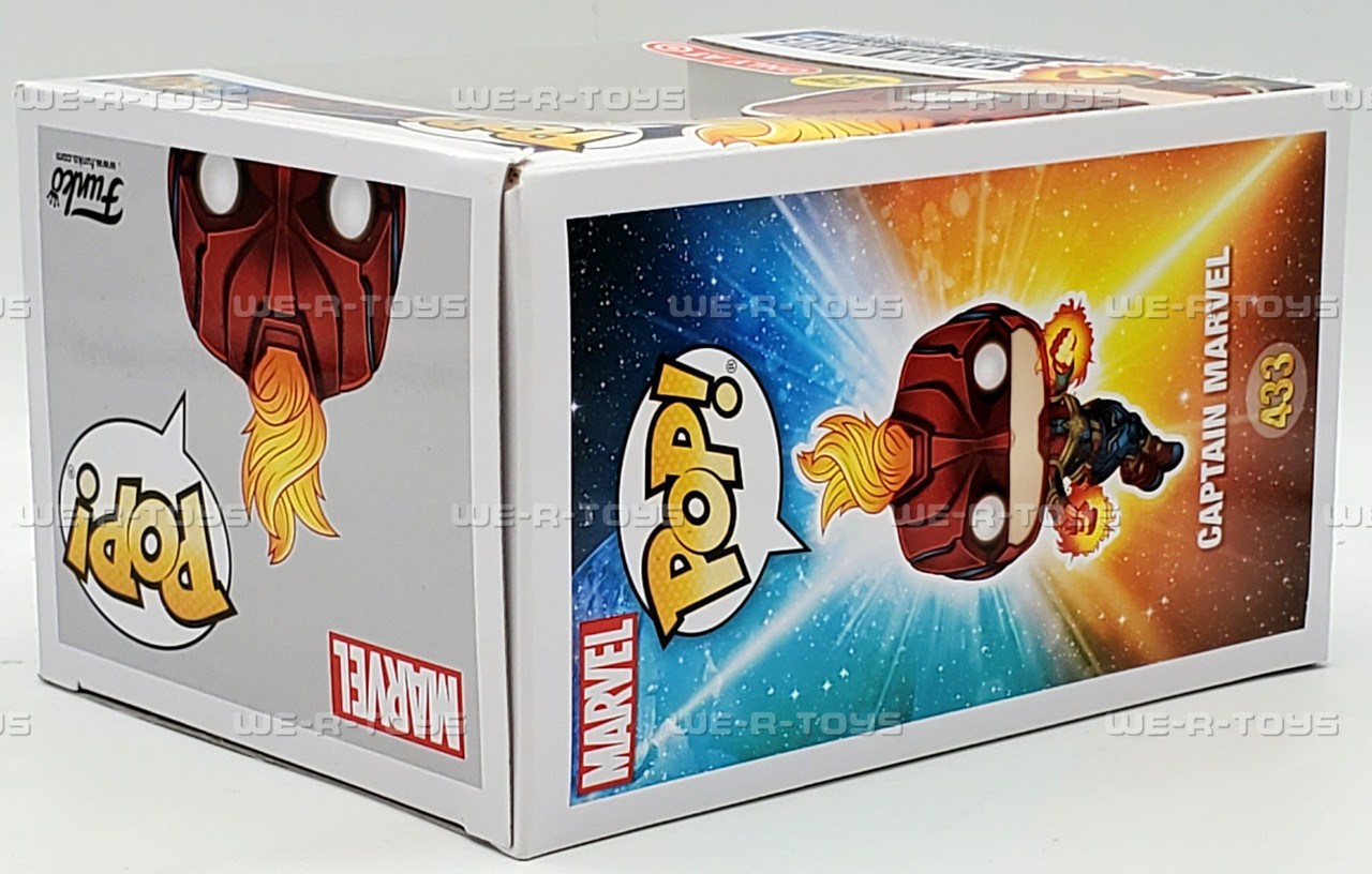 Bobble Head Captain Marvel Funko Pop Glow In The Dark Funko Pop