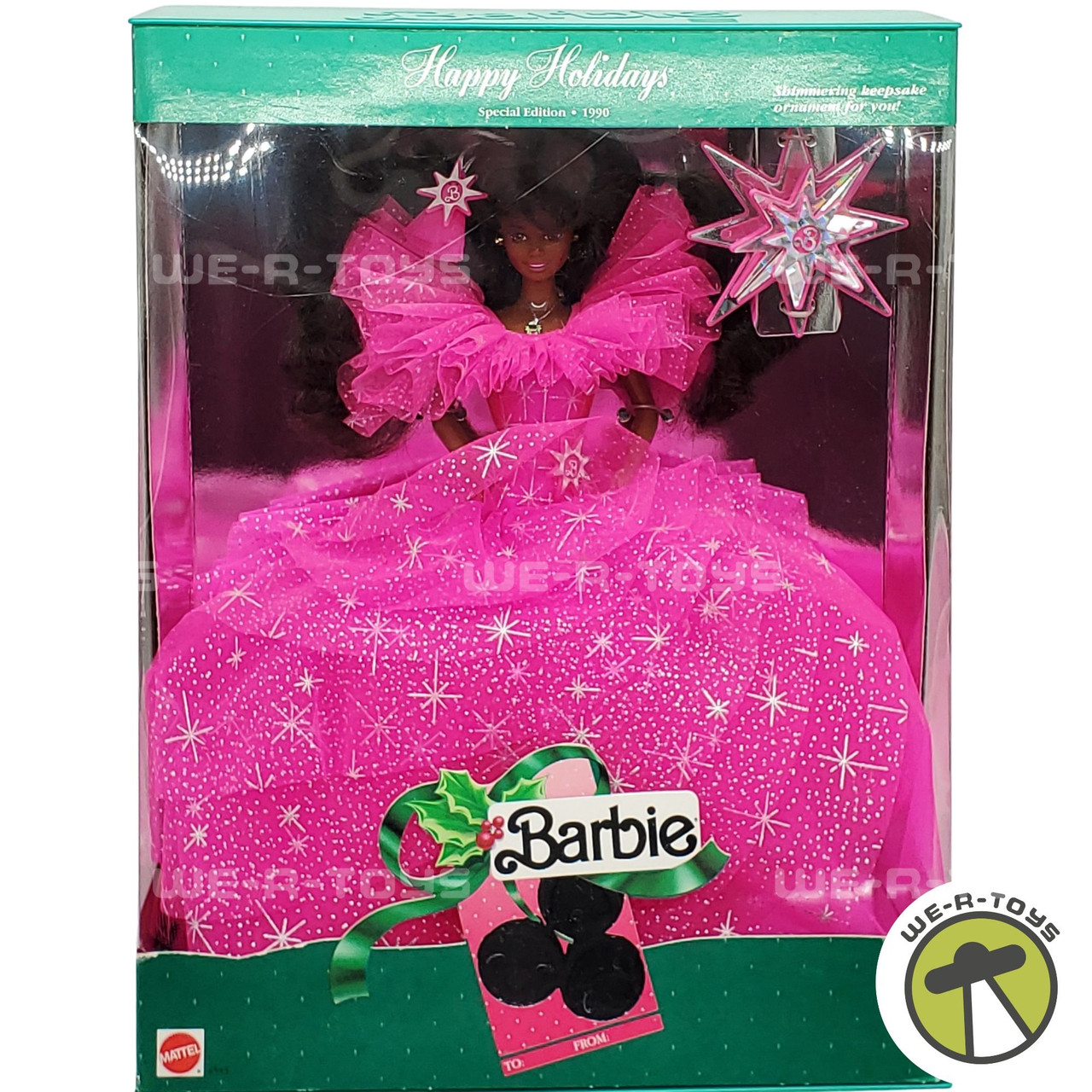 1990 Happy Holidays Special Edition Barbie African American Doll