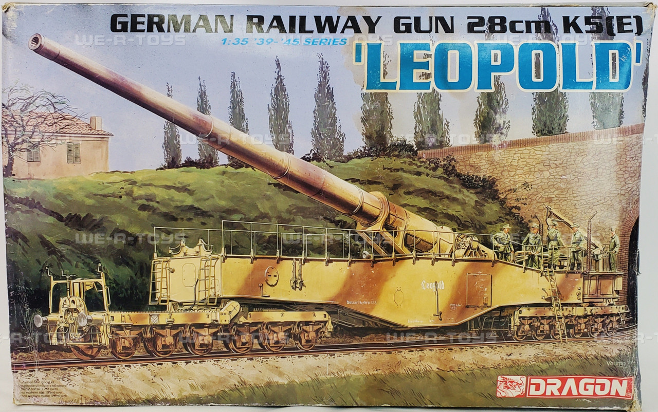 DRAGON 1/35 鉄道砲 LEOPOLD Dragon Models Leopold German Railway Gun 1:35 Scale 2003 Dragon