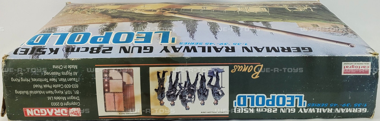 Dragon Models Leopold German Railway Gun 1:35 Scale 2003 Dragon