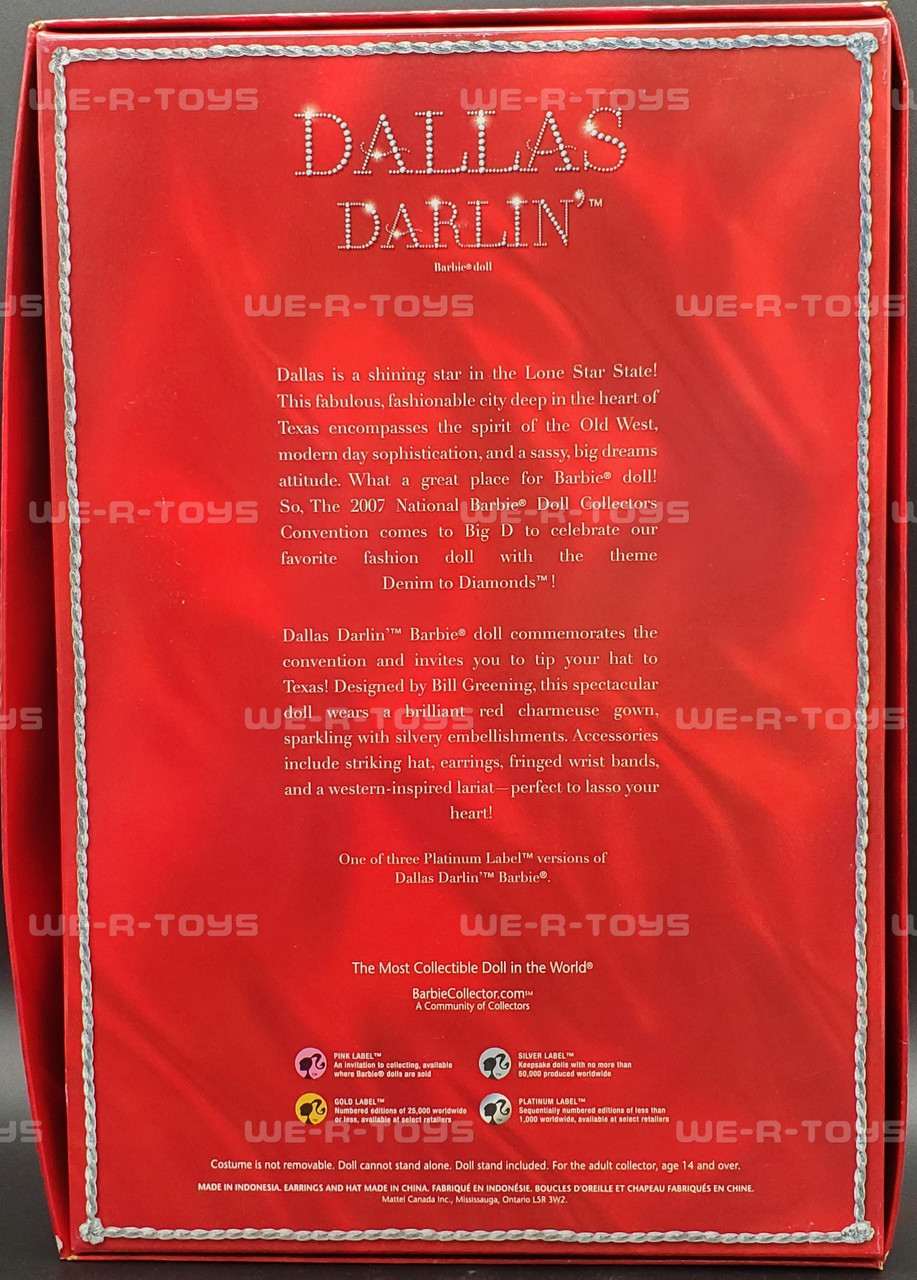 定期購入Dallas Darlin\' Blonde Barbie - 2007 Convention Barbie - Very Rare- Only 225 シリーズコレクション