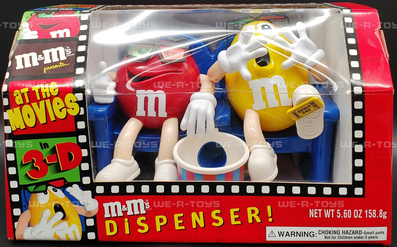 ぬいぐるみ M&M's At The Movies Dispenser M&M's At The Movies In 3-D Candy Dispenser Red and Yellow