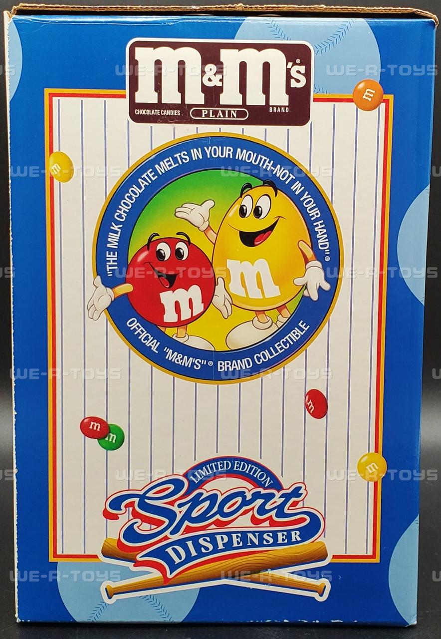 M&M's Orange Baseball Pitcher Candy Dispenser Limited Edition