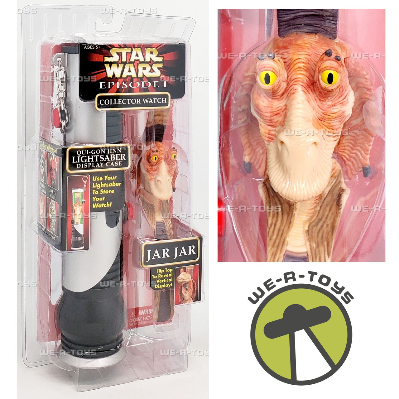 Star Wars Episode I Jar Jar Collector Watch w/ Lightsaber Display