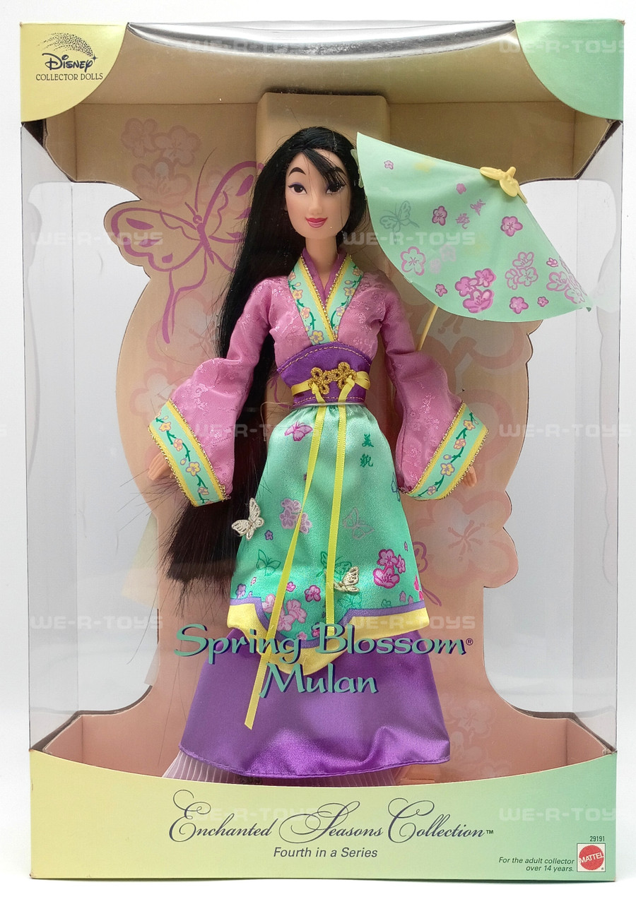 Disney Spring Blossom Mulan Doll Enchanted Seasons Collection 2001 Mattel 29191 - We-R-Toys Disney Spring Blossom Mulan Doll Enchanted Seasons Collection 2001 Mattel 29191 - We-R-Toys
