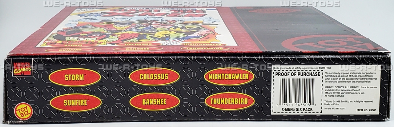 Marvel Comics Collector Editions X-Men 6 Figures Toy Biz 1998