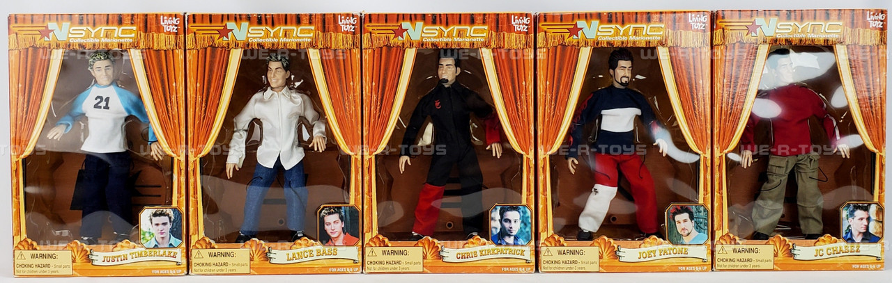 NSYNC Collectible Marionette Action Figures 2000 Living Toyz 91367