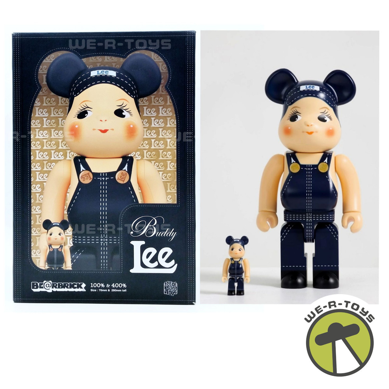 Medicom BE@RBRICK Lee Jeans Buddy Lee 100% u0026 400% Collectible Figures 2023  NRFB