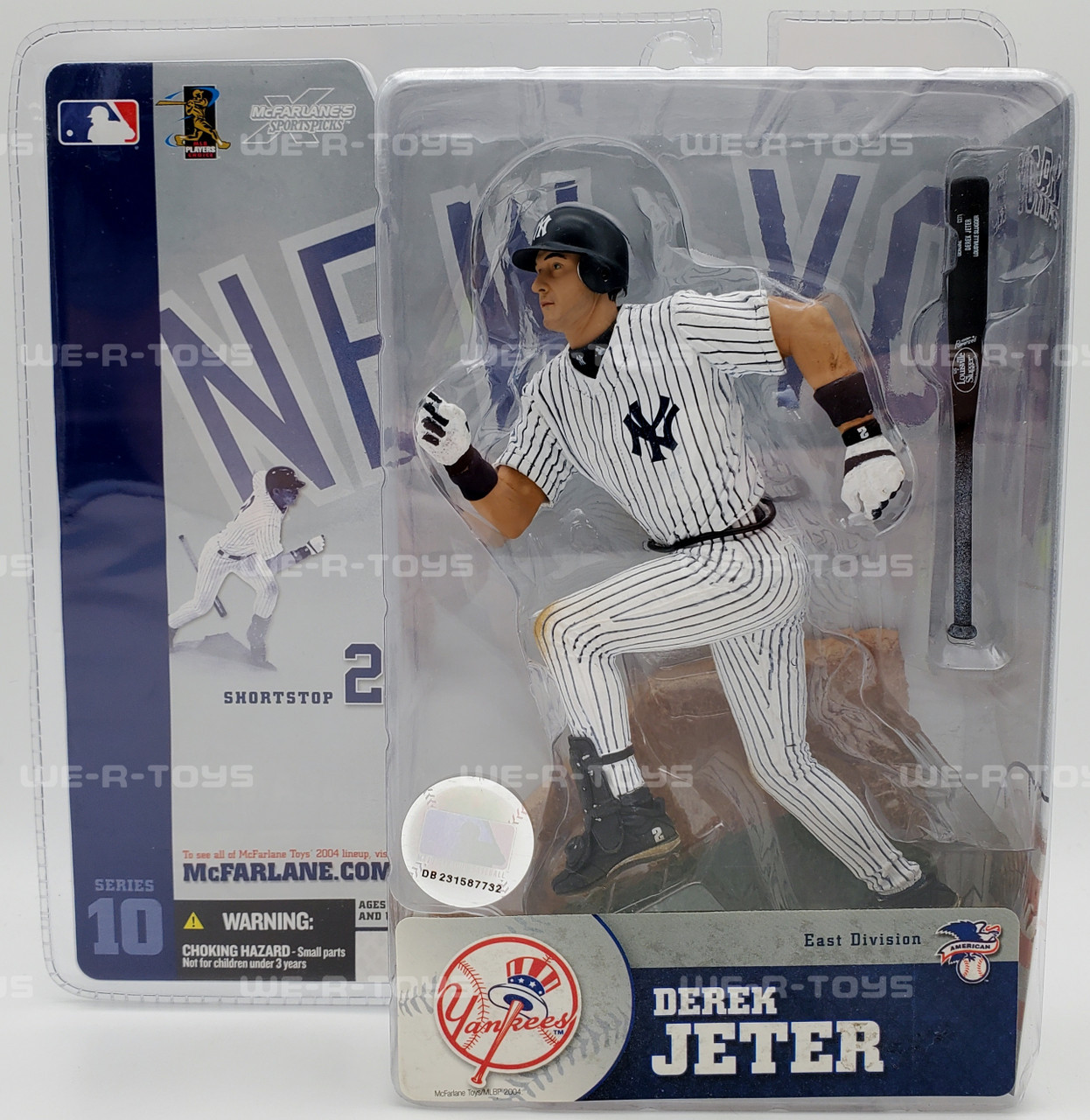 MLB Derek Jeter New York Yankees Action Figure 2004 McFarlane Toys