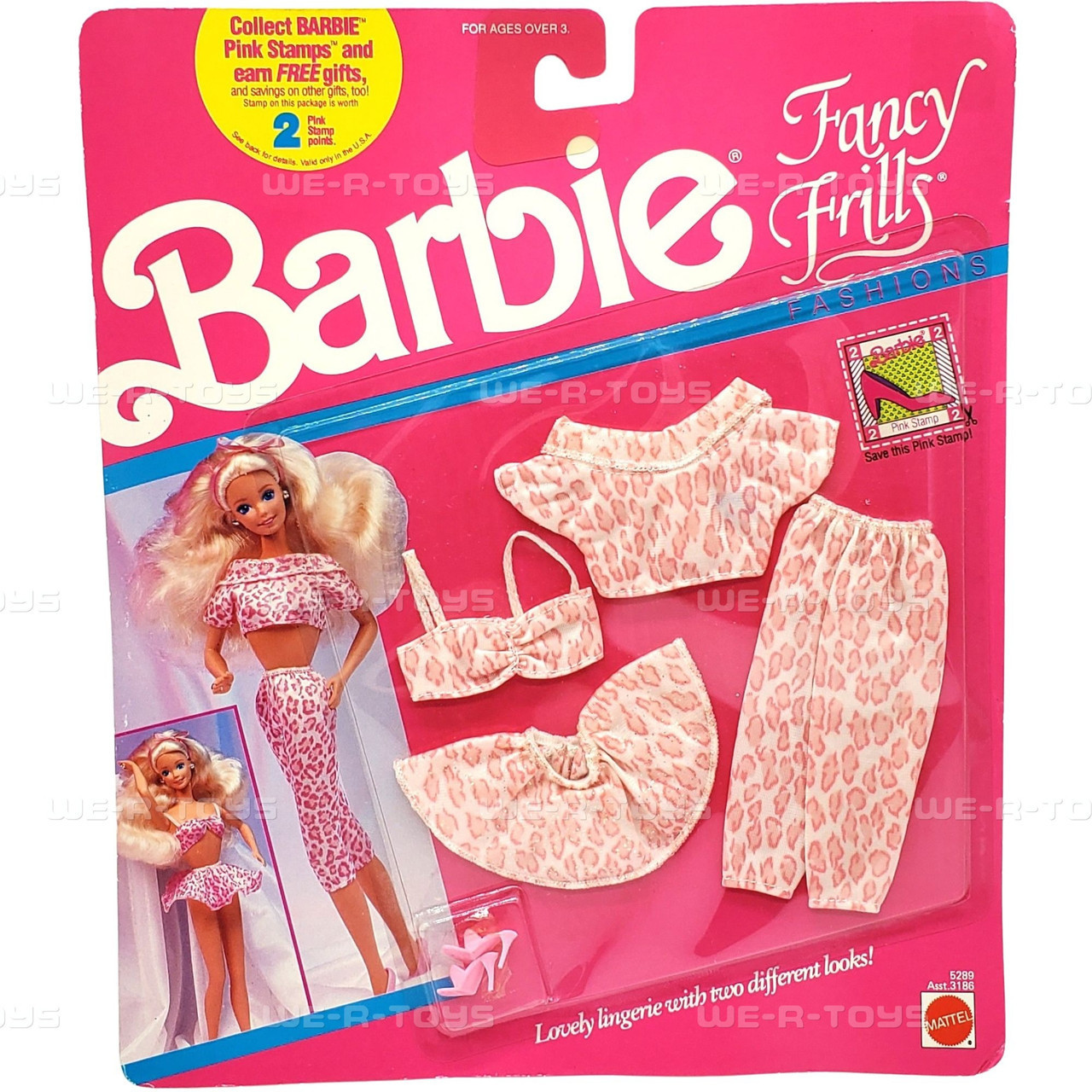Barbie Fancy Frills Fashions Lingerie 2 Different Looks 1990