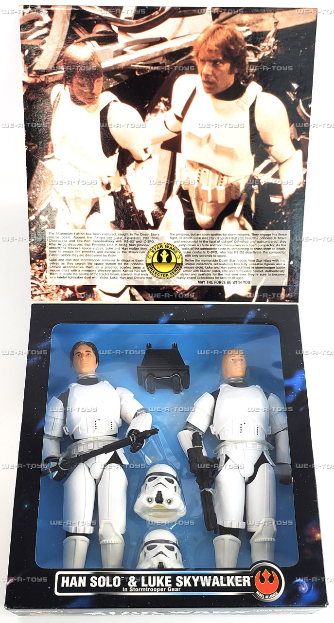 Star Wars Collector Series Han & Luke Stormtrooper Figures 1996