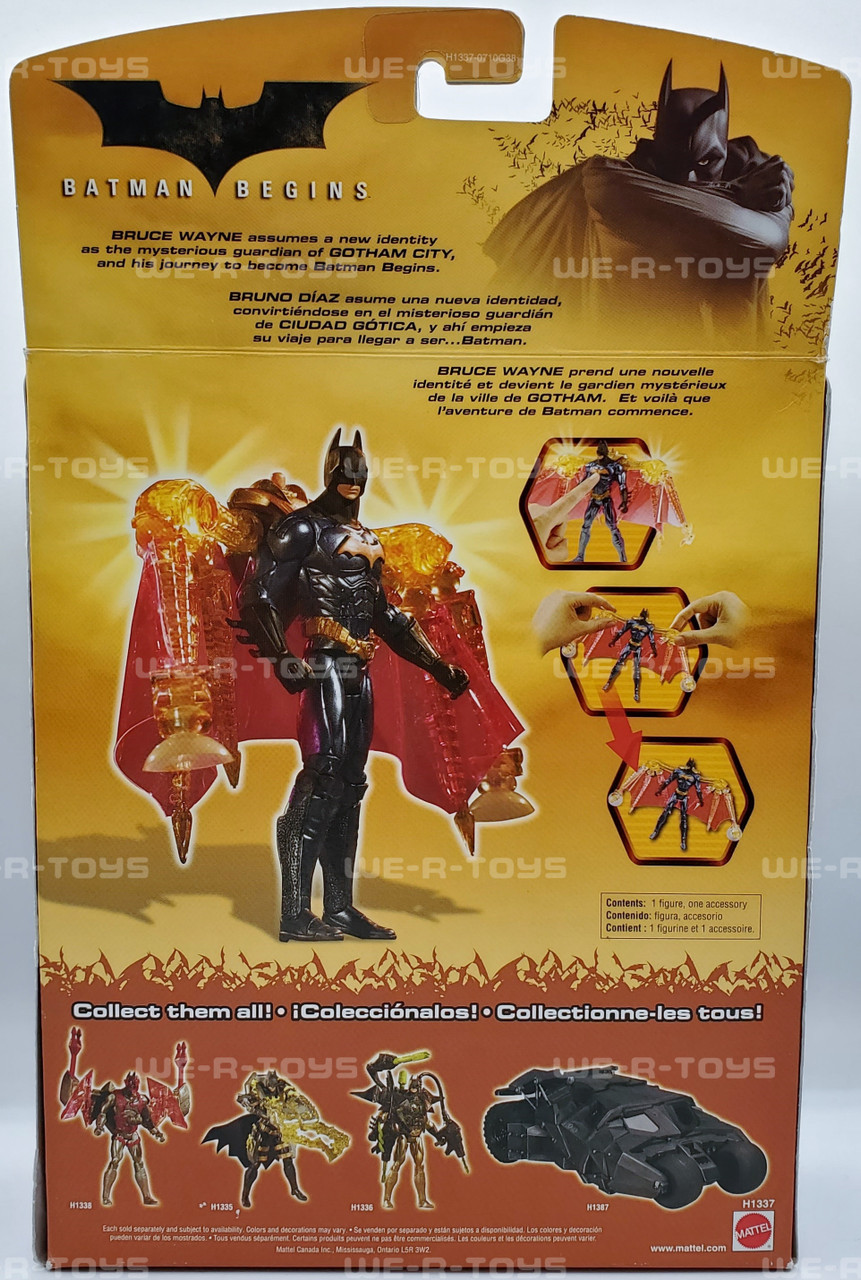 Batman Begins Lightsuit Batman Figure 2005 Mattel #H1337 NRFB We