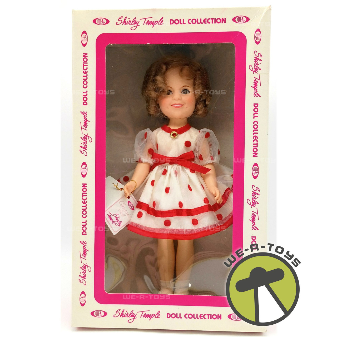 shirley temple doll red dress Vintage IDEAL Shirley Temple 1957 Rubber Vinyl Red Dress 15Collectible Doll