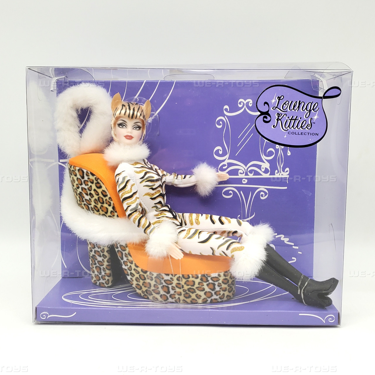 Barbie Lounge Kitties Tiger Doll with Cheetah Chaise 2003 Mattel