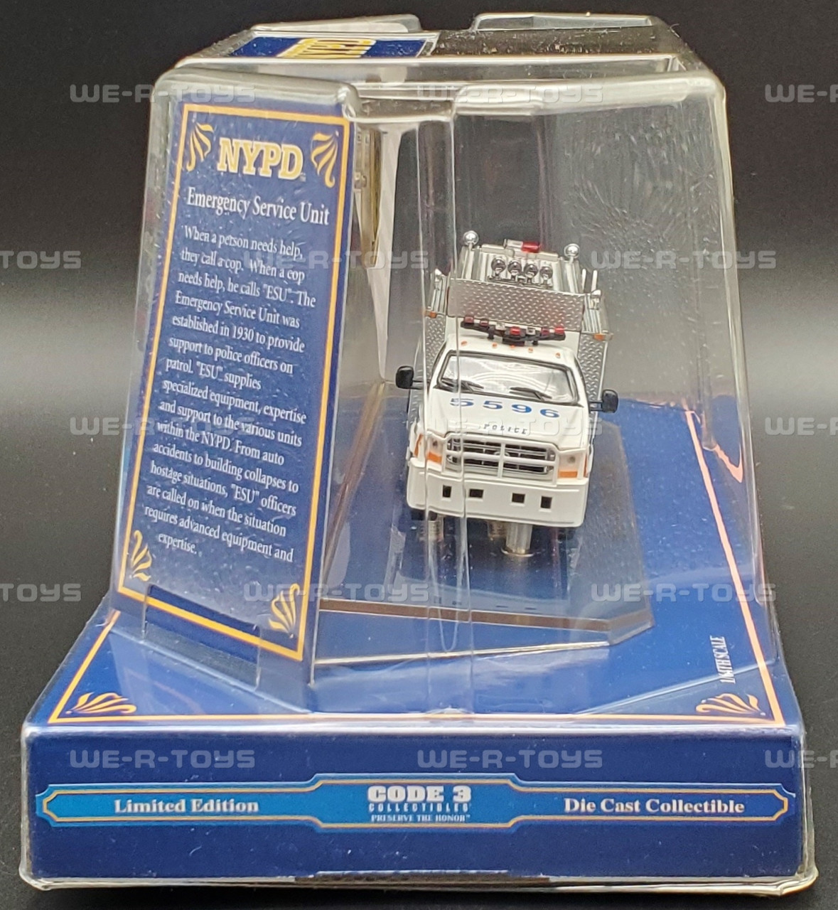 Code 3 NYPD Emergency Services Unit 1/64 Scale Die Cast 2003
