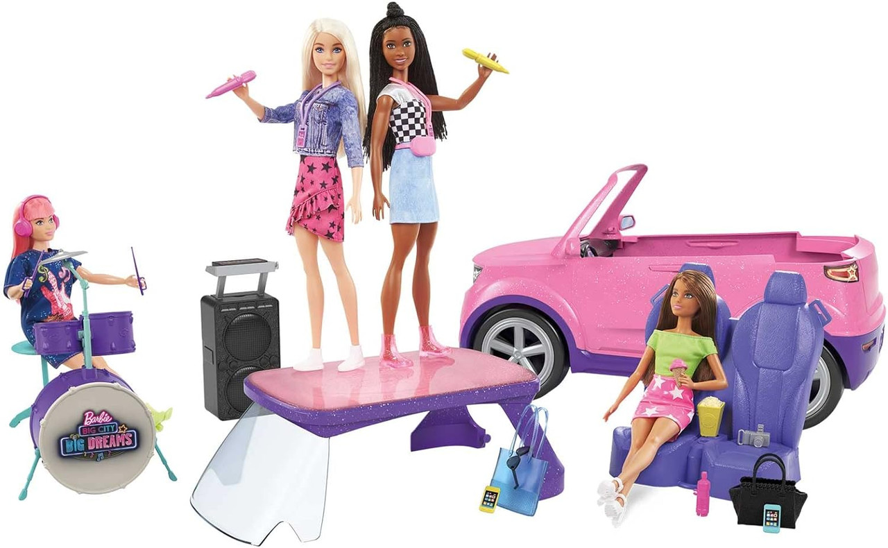 Barbie Big City Big Dreams Transforming Vehicle Playset Pink