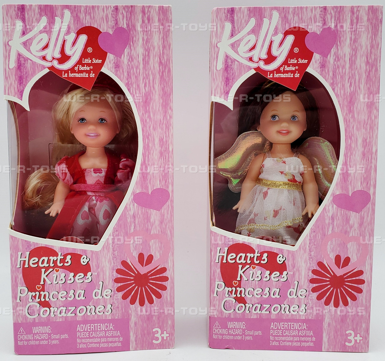 Barbie's Sister Kelly Hearts & Kisses Valentines PAIR of Dolls