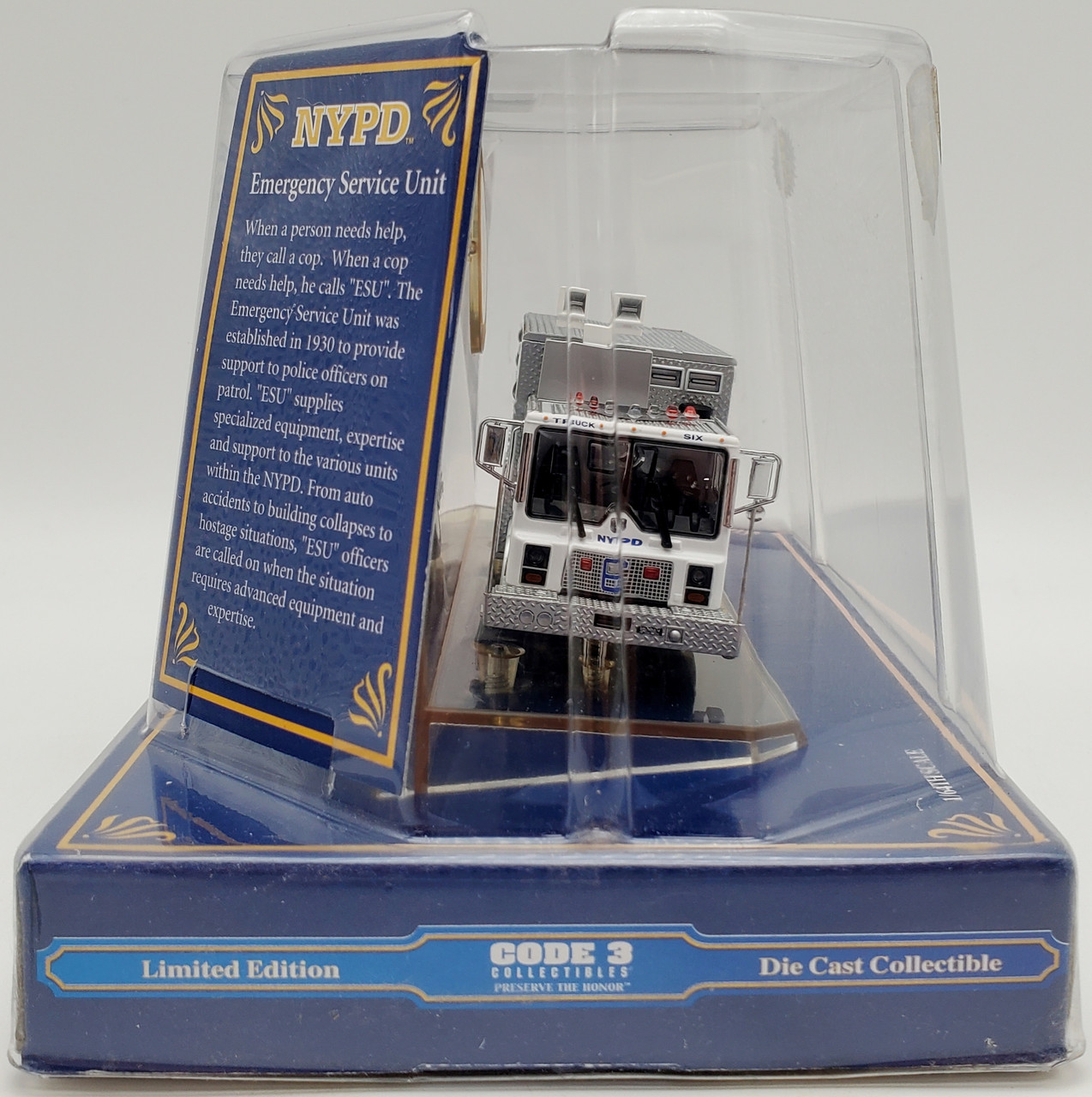 CODE3　NYPD ESU 1/64 絶版品　その2　　激レア Code 3 NYPD ESU Vehicles 1/64 scale!! - YouTube