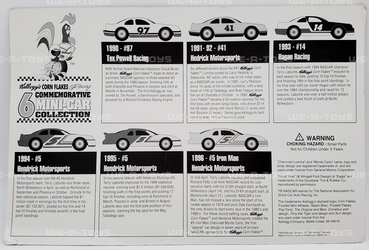 Kellogg's Cornflakes Racing Commemorative NASCAR Mini-Car