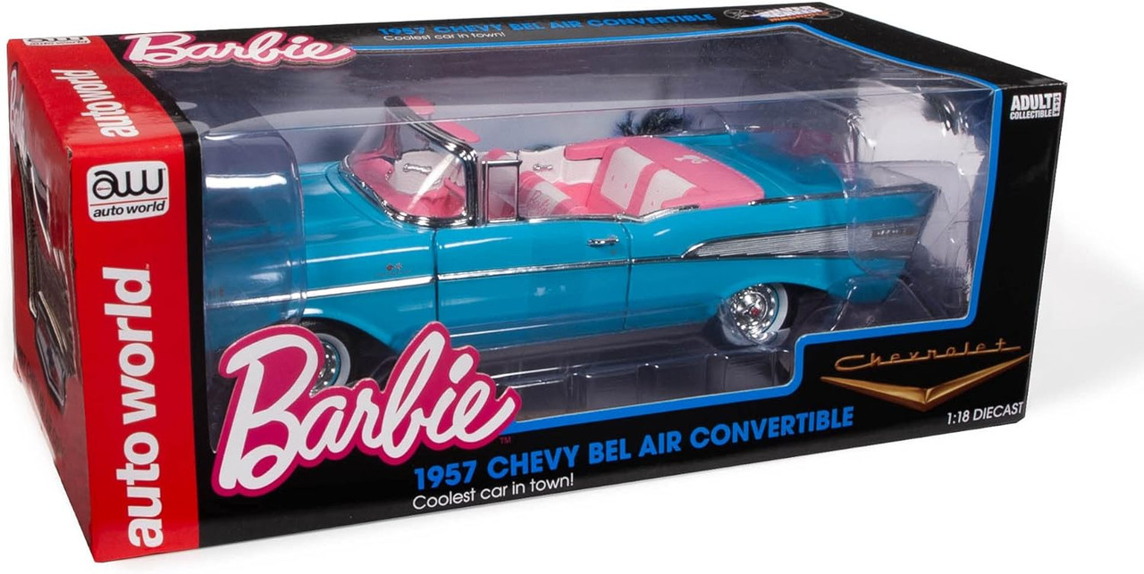 バービー　シェビーベルエア1957 1/18 Amazon | オートワールド 1957 シボレーベルエアコンバーチブル