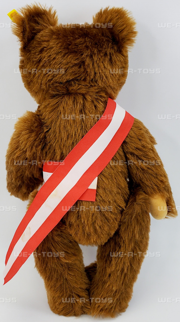 Steiff Bear Brown Berlin Sash and Crown 1985 - We-R-Toys