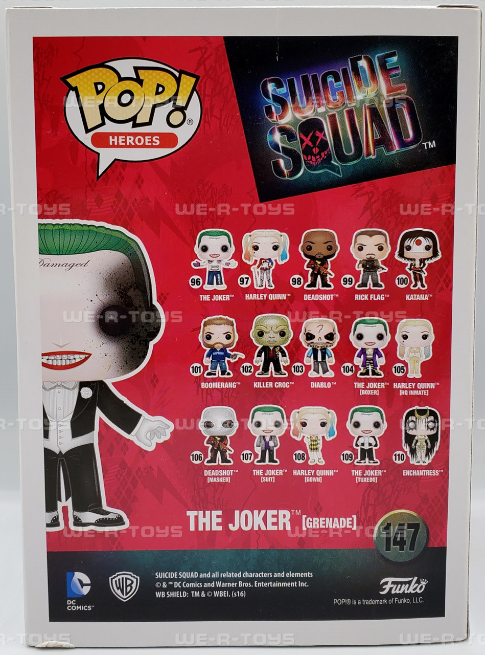 FunkoPop！147 THE JOKER grenade 限定版 Funko Pop! Heroes Suicide Squad The Joker (Grenade) Figure