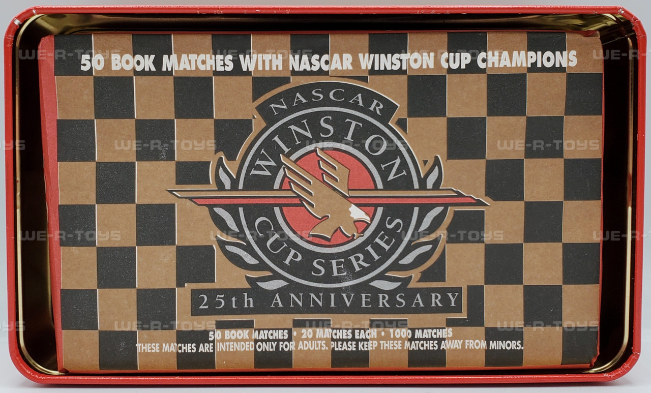 NASCAR Winston Cup Series 25th Anniversary Matchbook Tin - We-R-Toys
