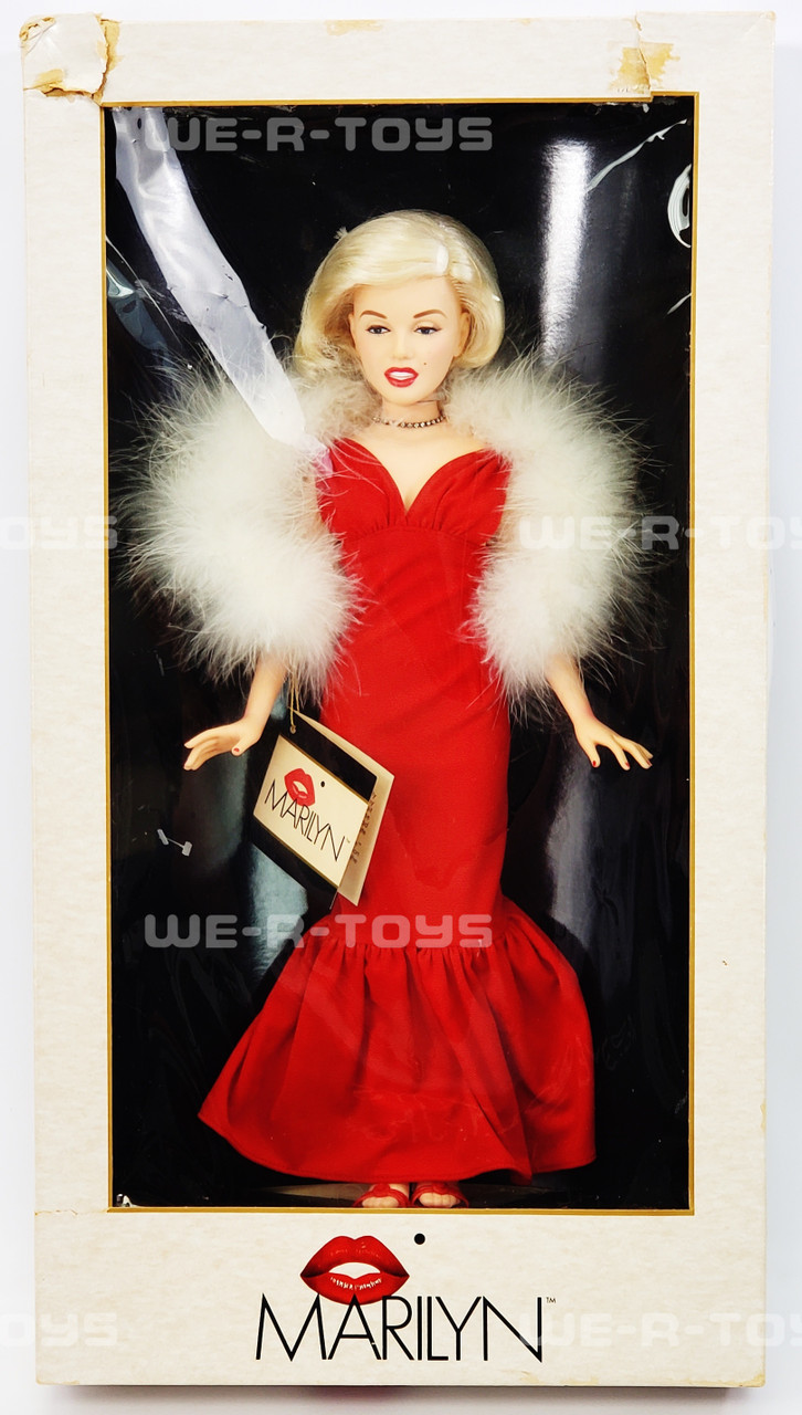 Marilyn Monroe 18" Porcelain Doll Red Dress 1983 World Doll No. 71890 USED (2) Marilyn Monroe 18" Porcelain Doll Red Dress 1983 World Doll No. 71890 USED (2)