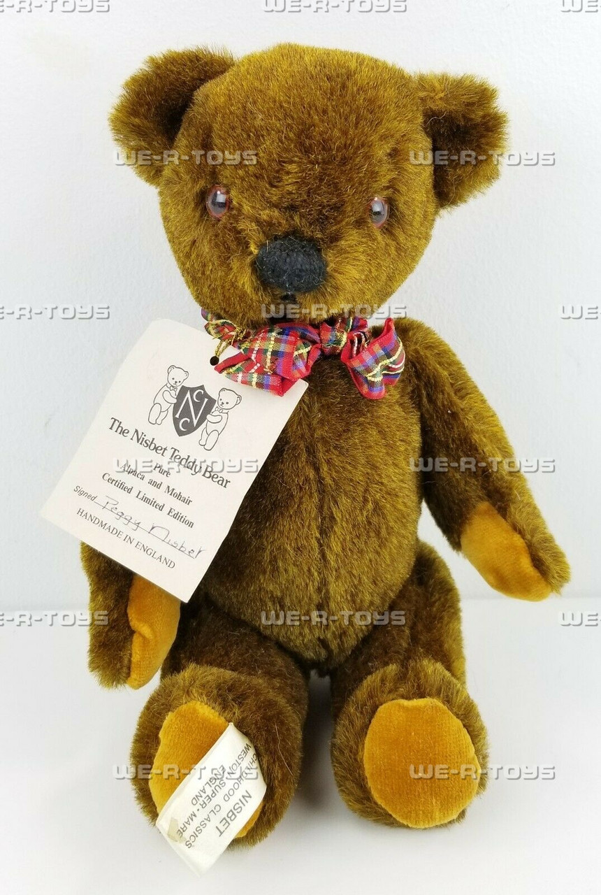 The Nisbet Teddy Bear Limited Edition Signed Stuffed Bear Alpaca