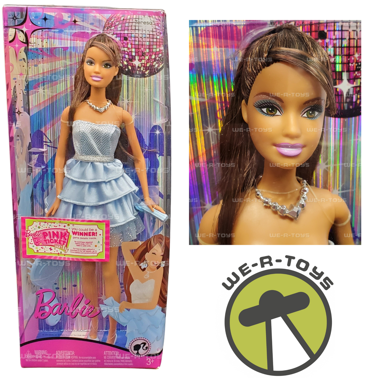 Mattel 2008 Barbie Fashion Fever Teresa, poupée nue, boule