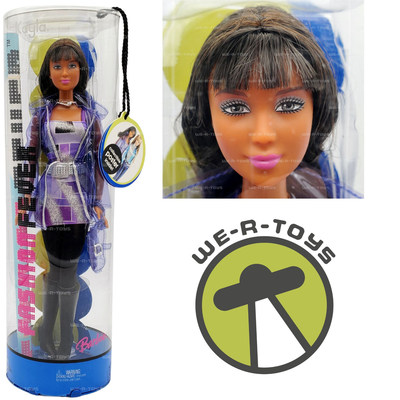Barbie Fashion Fever Kayla Doll With Poster 2005 Mattel #H0644 