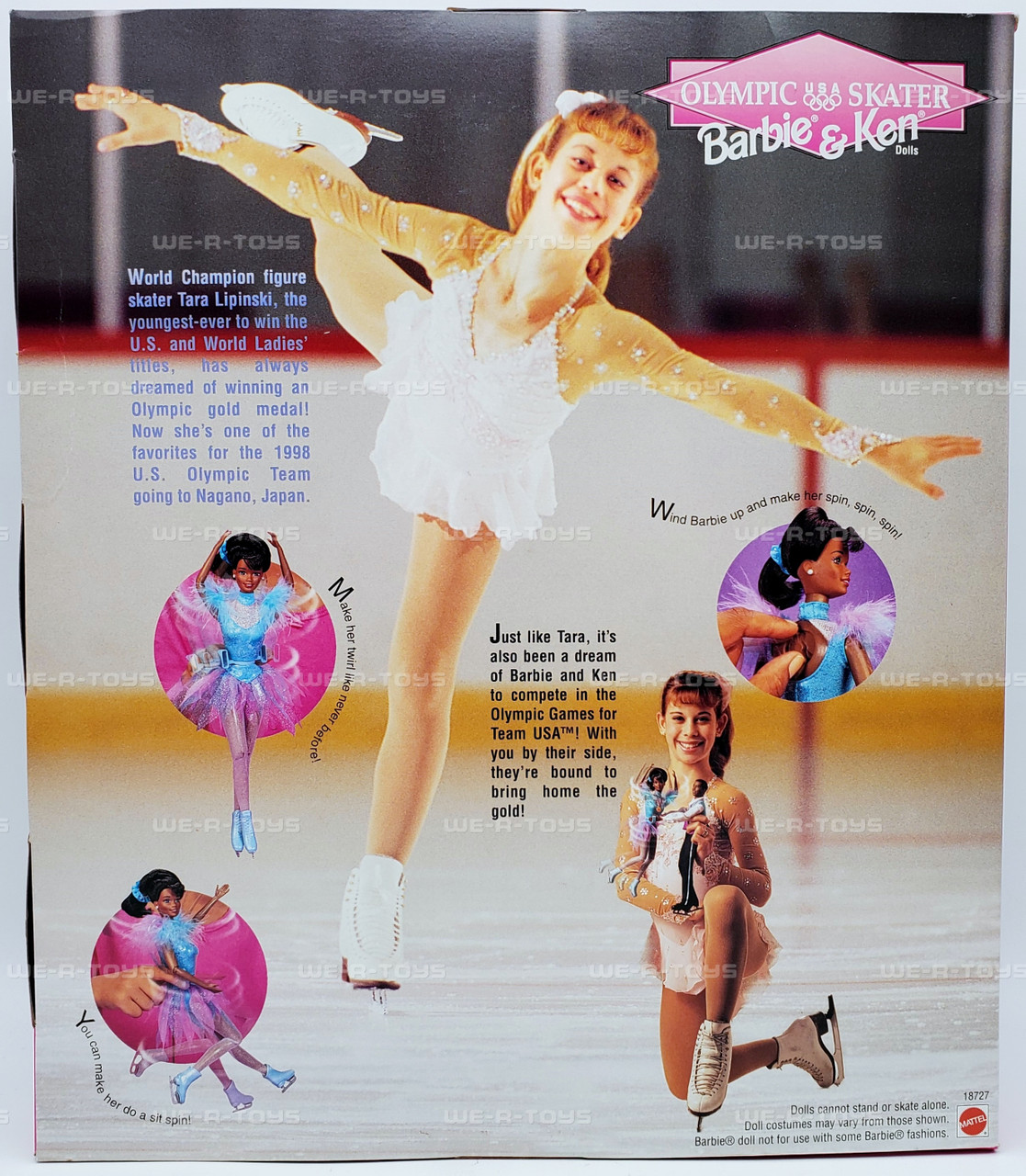 Olympic Skater Barbie & Ken Olympics Dolls African American 1997