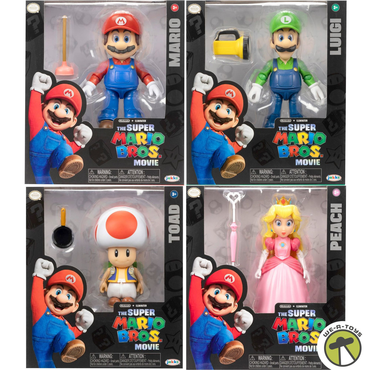 The Super Mario Movie Lot of Action Figures Mario, Luigi